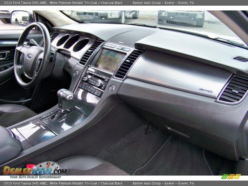 2010 Ford Taurus SHO AWD White Platinum Metallic Tri-Coat / Charcoal Black Photo #21