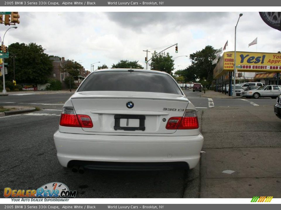 2005 BMW 3 Series 330i Coupe Alpine White / Black Photo #6