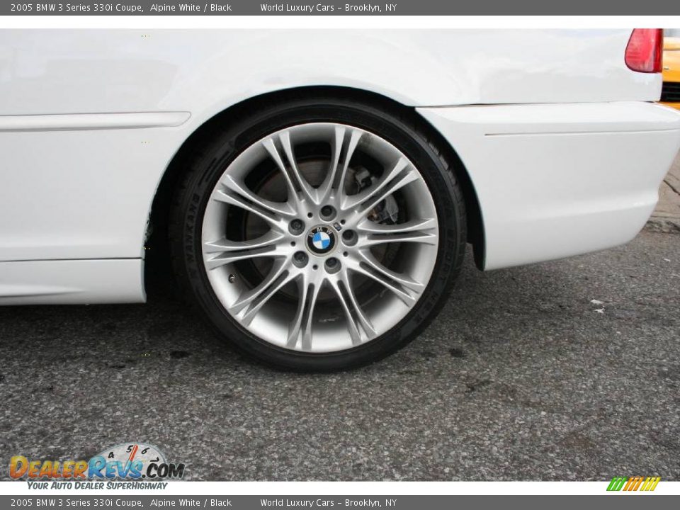 2005 BMW 3 Series 330i Coupe Alpine White / Black Photo #7