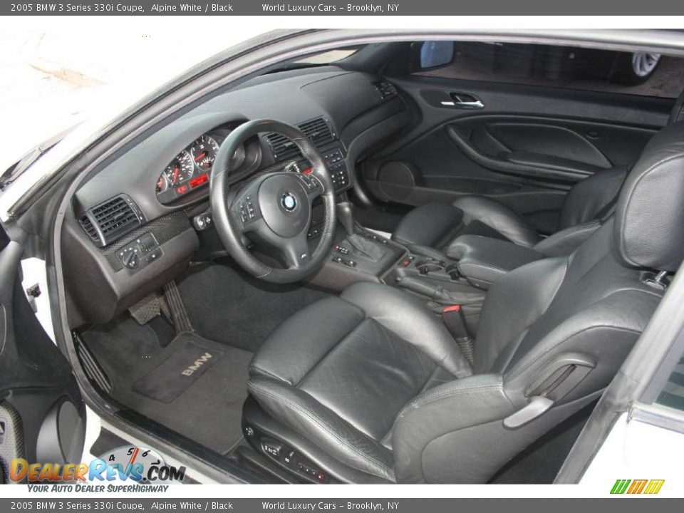 2005 BMW 3 Series 330i Coupe Alpine White / Black Photo #9