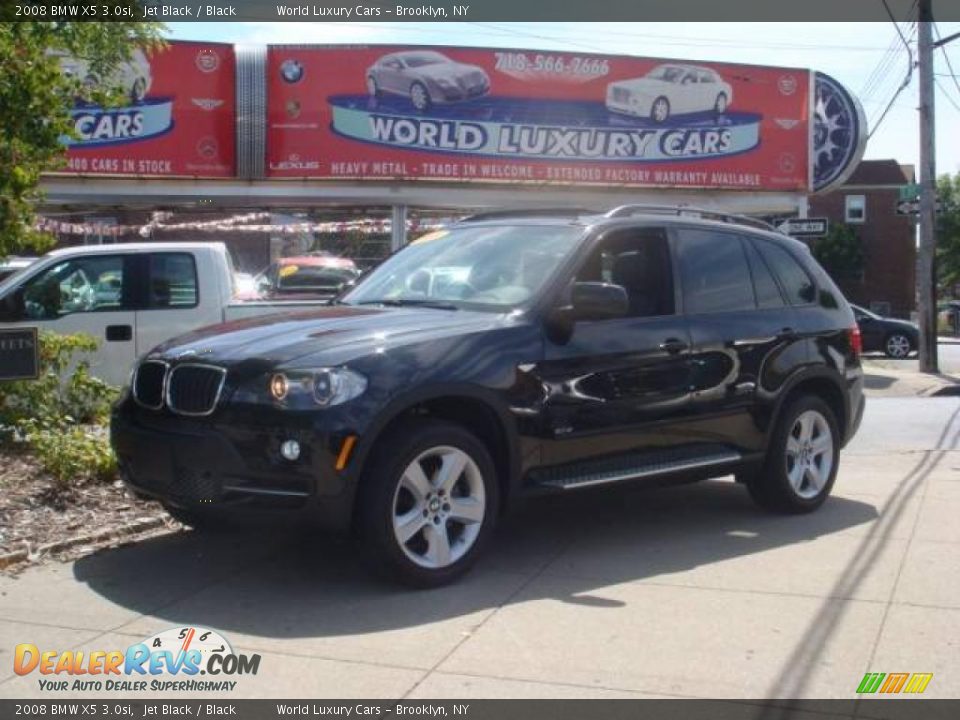 2008 BMW X5 3.0si Jet Black / Black Photo #1