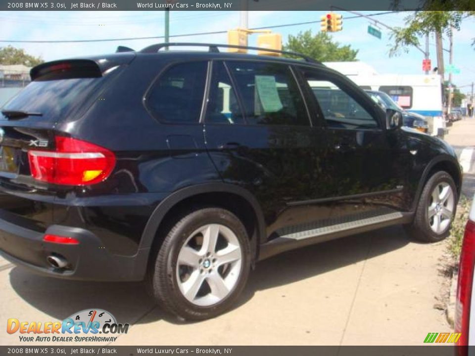 2008 BMW X5 3.0si Jet Black / Black Photo #7