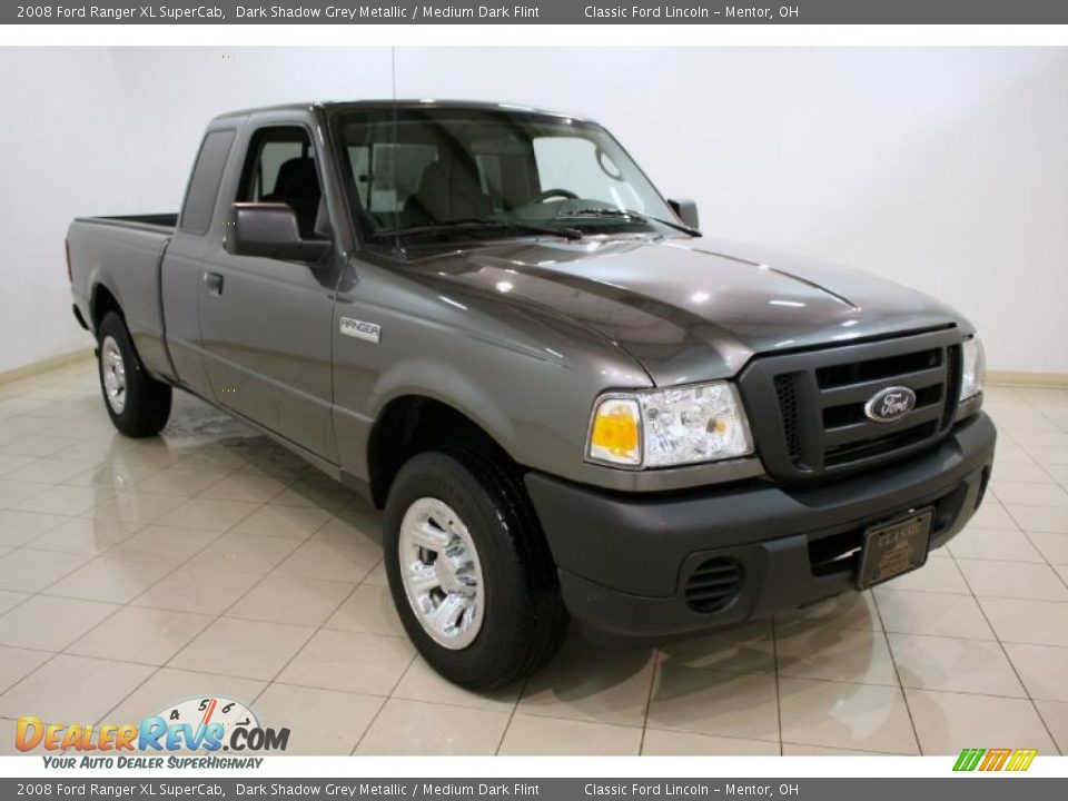 2008 Ford Ranger XL SuperCab Dark Shadow Grey Metallic / Medium Dark Flint Photo #1