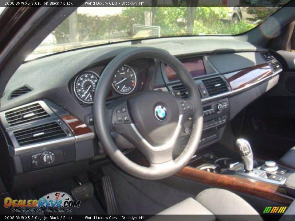 2008 BMW X5 3.0si Jet Black / Black Photo #11