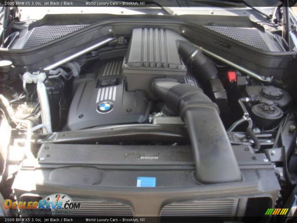 2008 BMW X5 3.0si Jet Black / Black Photo #14
