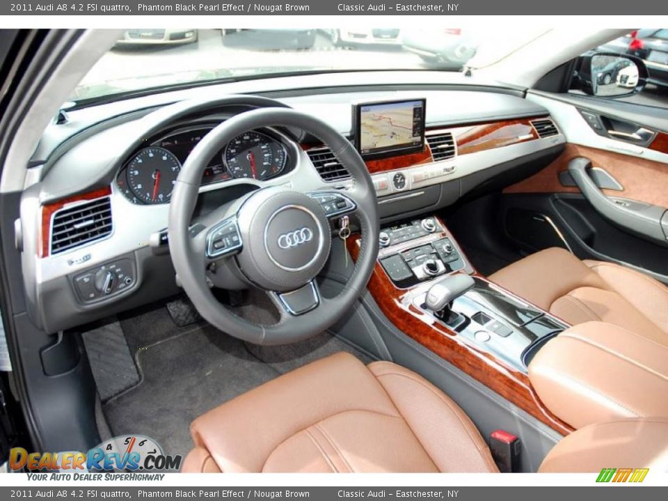 Nougat Brown Interior 2011 Audi A8 4 2 Fsi Quattro Photo