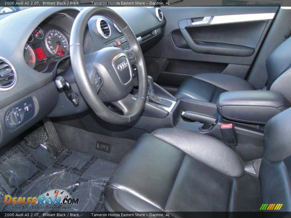Black Interior - 2006 Audi A3 2.0T Photo #9