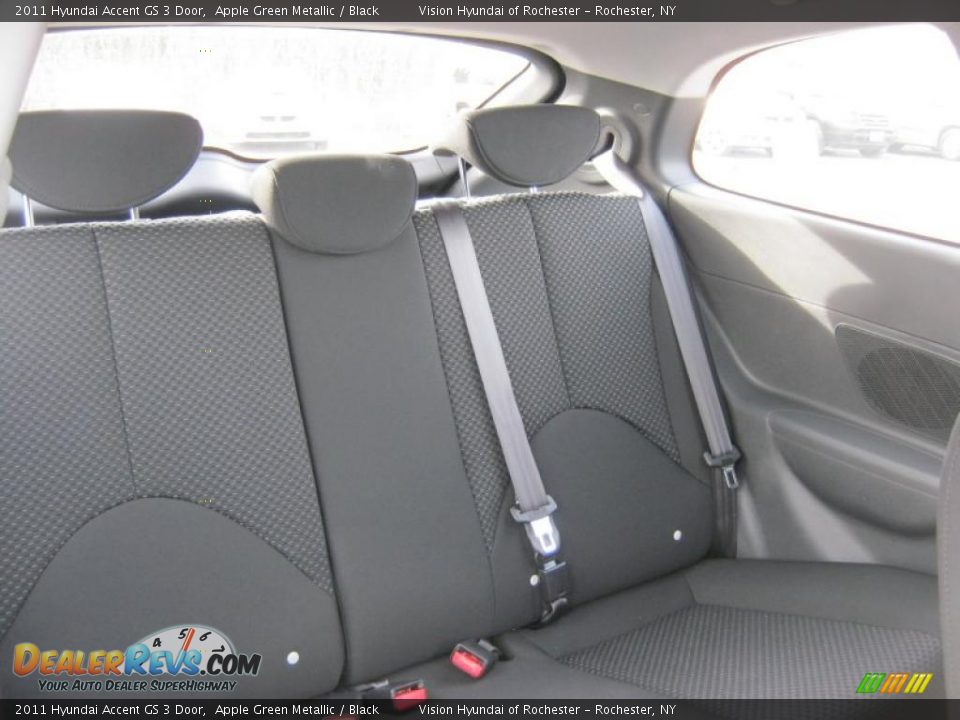Black Interior - 2011 Hyundai Accent GS 3 Door Photo #8
