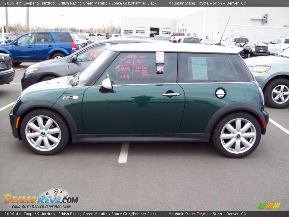 2006 Mini Cooper S Hardtop British Racing Green Metallic / Space Gray/Panther Black Photo #3