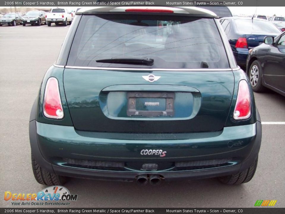 2006 Mini Cooper S Hardtop British Racing Green Metallic / Space Gray/Panther Black Photo #5