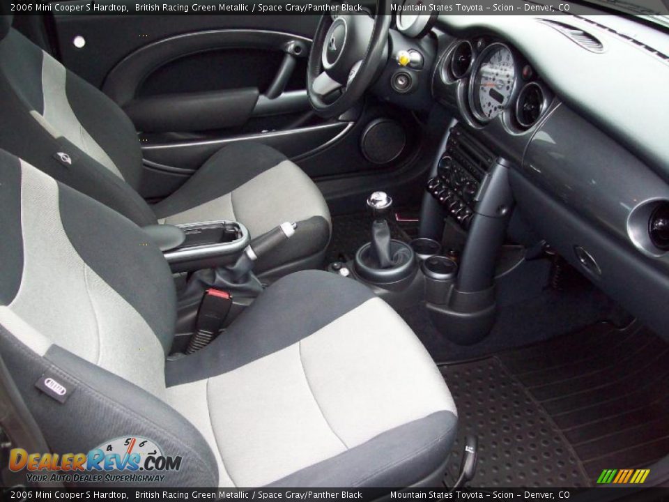 Space Gray/Panther Black Interior - 2006 Mini Cooper S Hardtop Photo #11