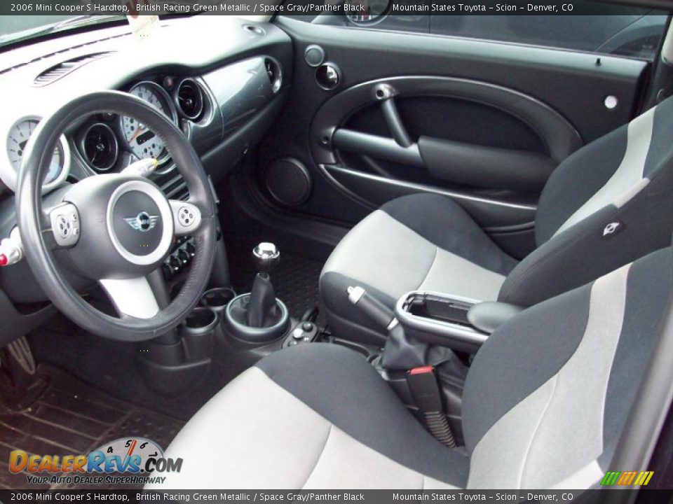 Space Gray/Panther Black Interior - 2006 Mini Cooper S Hardtop Photo #24