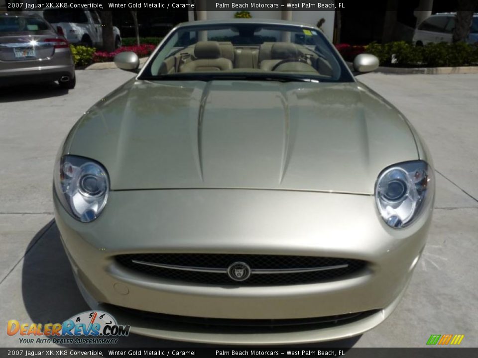 Winter Gold Metallic 2007 Jaguar XK XK8 Convertible Photo #2