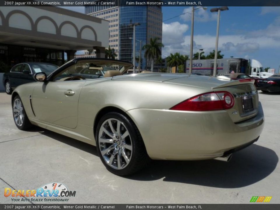 Winter Gold Metallic 2007 Jaguar XK XK8 Convertible Photo #6