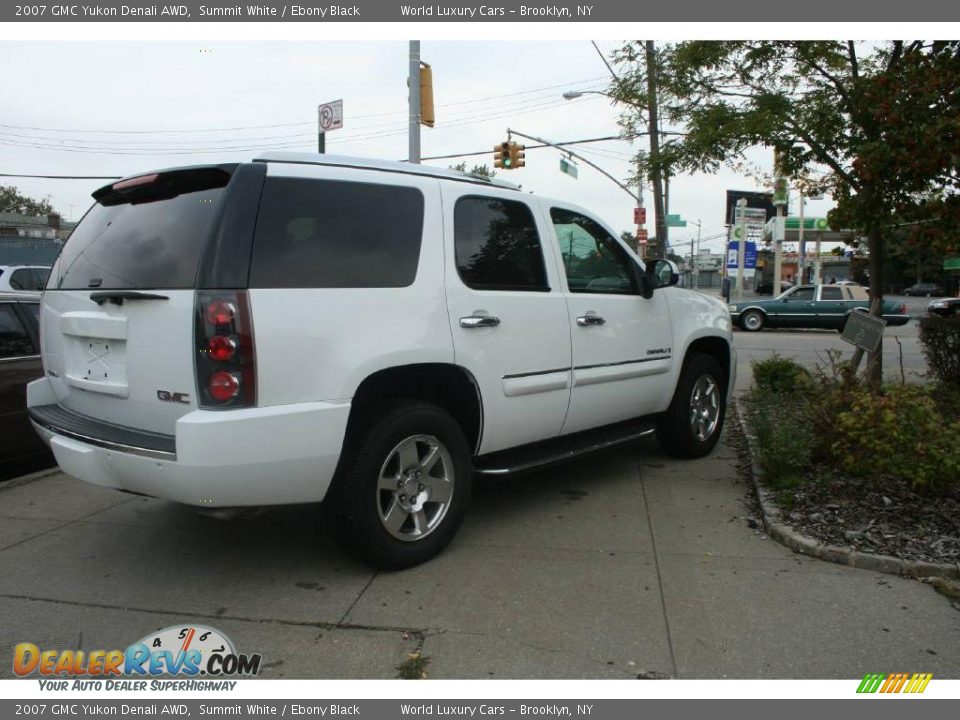 2007 GMC Yukon Denali AWD Summit White / Ebony Black Photo #6