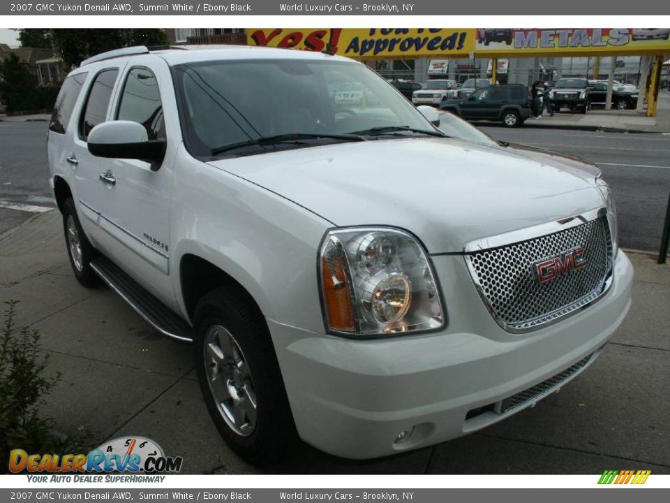2007 GMC Yukon Denali AWD Summit White / Ebony Black Photo #8