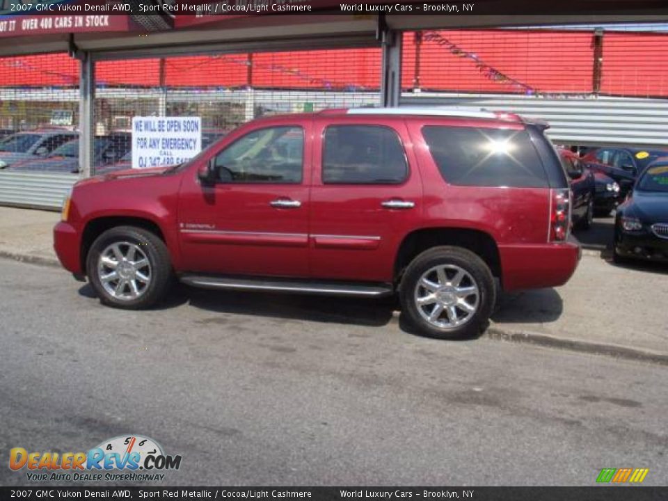 2007 GMC Yukon Denali AWD Sport Red Metallic / Cocoa/Light Cashmere Photo #5