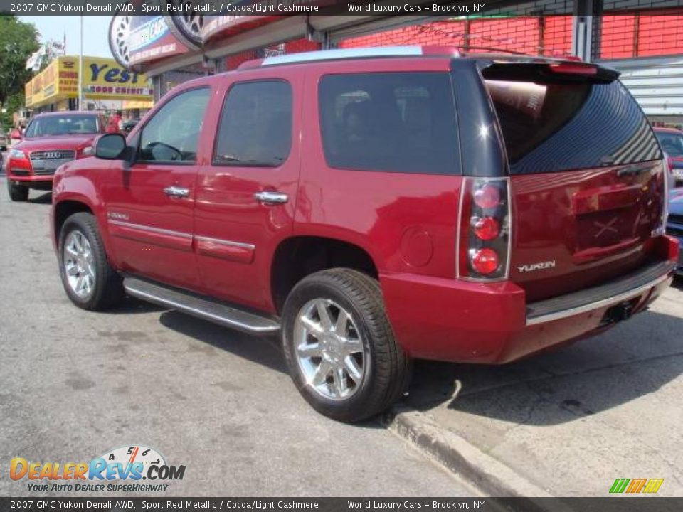 2007 GMC Yukon Denali AWD Sport Red Metallic / Cocoa/Light Cashmere Photo #6