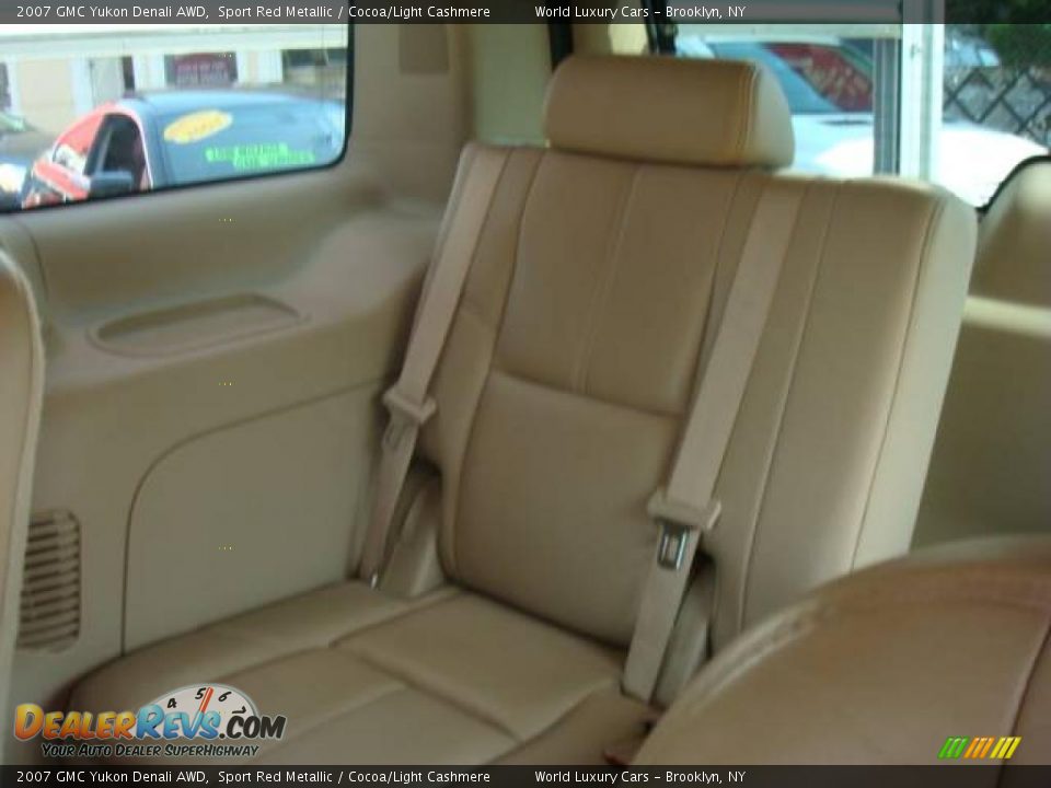 2007 GMC Yukon Denali AWD Sport Red Metallic / Cocoa/Light Cashmere Photo #15
