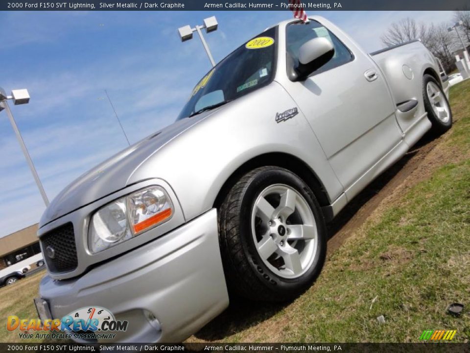 2000 Ford F150 SVT Lightning Silver Metallic / Dark Graphite Photo #1