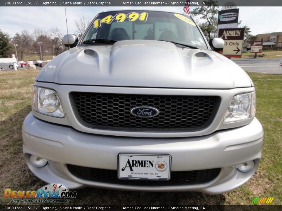 2000 Ford F150 SVT Lightning Silver Metallic / Dark Graphite Photo #3