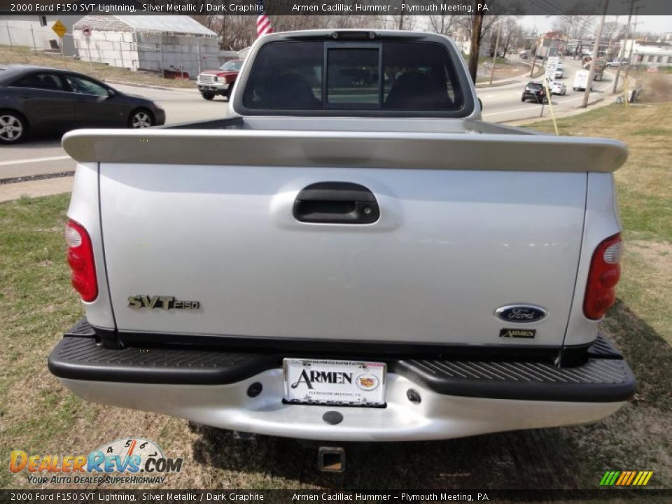 2000 Ford F150 SVT Lightning Silver Metallic / Dark Graphite Photo #9