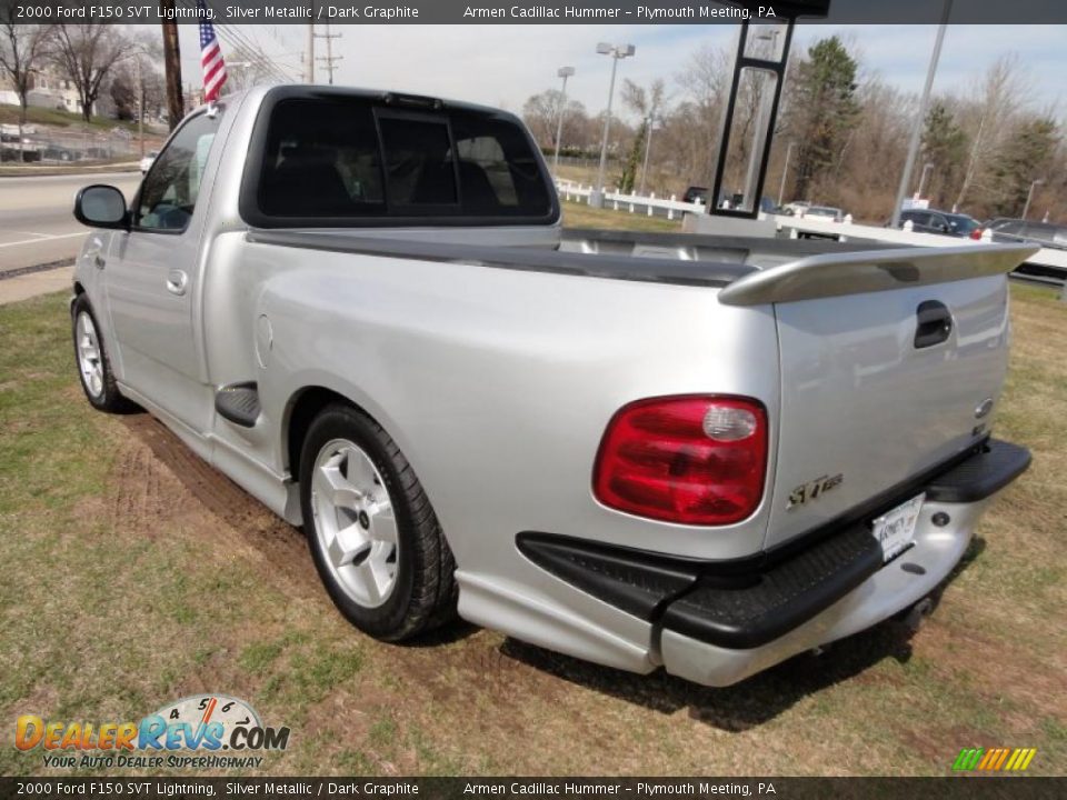 2000 Ford F150 SVT Lightning Silver Metallic / Dark Graphite Photo #10
