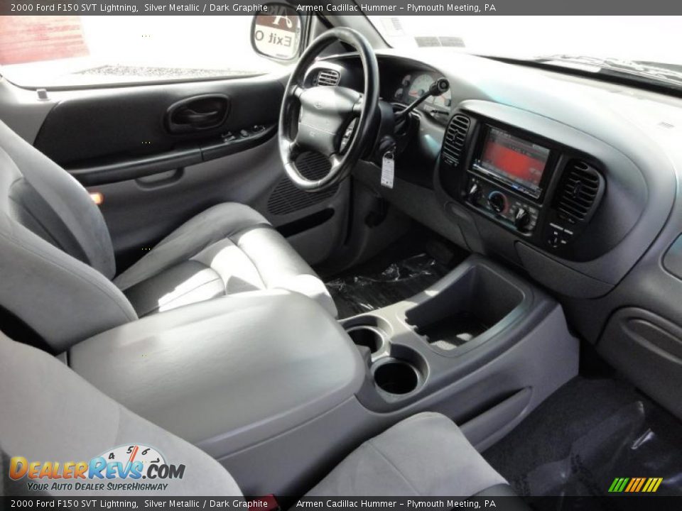2000 Ford F150 SVT Lightning Silver Metallic / Dark Graphite Photo #19