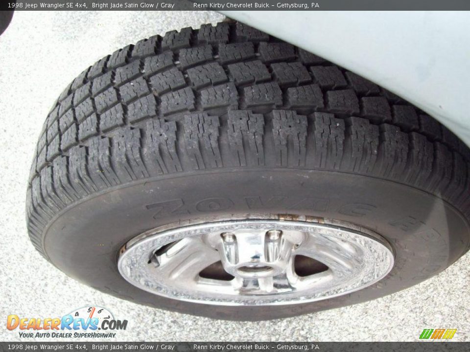 1998 Jeep Wrangler SE 4x4 Bright Jade Satin Glow / Gray Photo #4