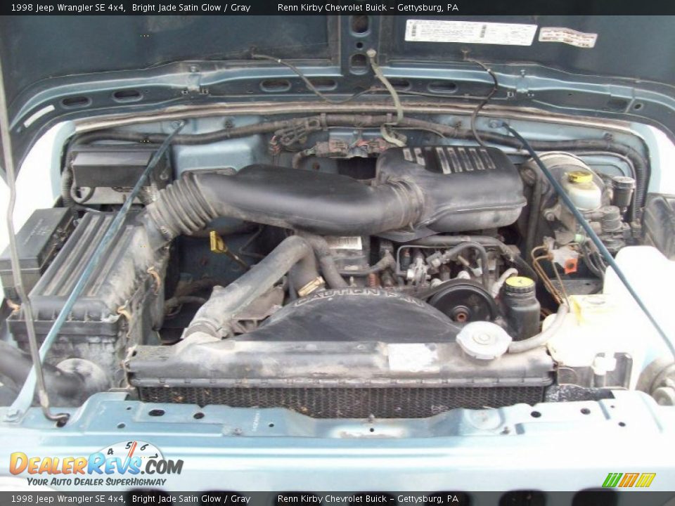 1998 Jeep Wrangler SE 4x4 2.5L Inline 4 Cylinder Engine Photo #13