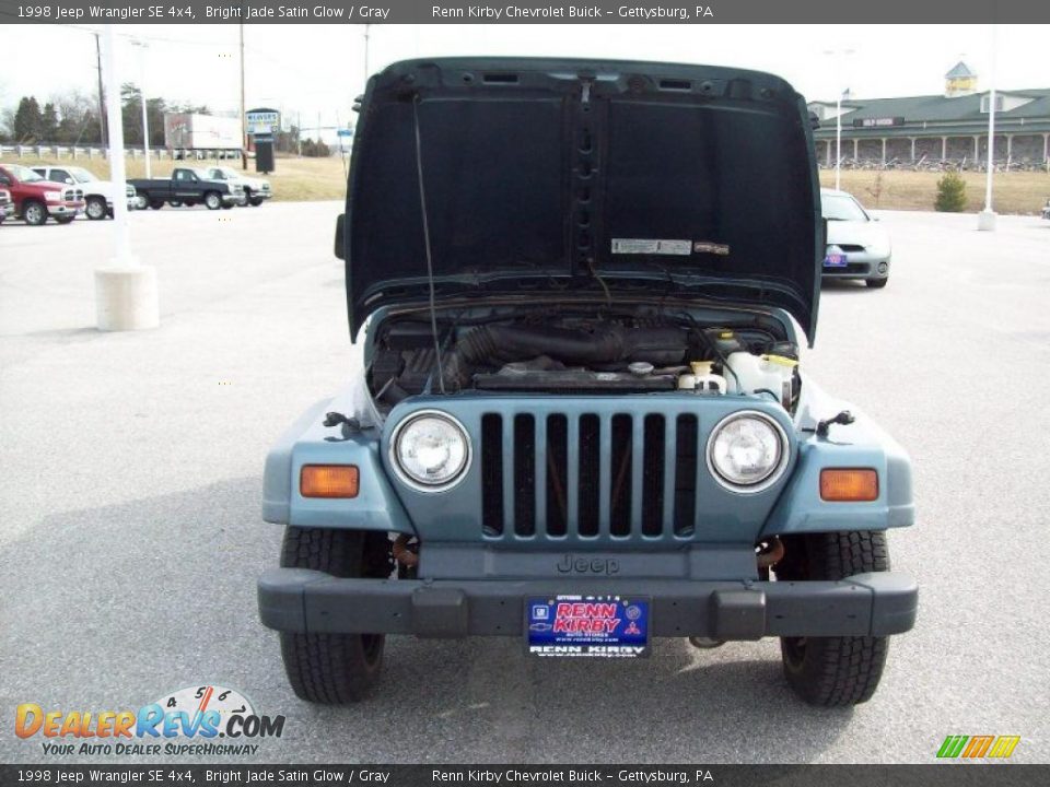 1998 Jeep Wrangler SE 4x4 Bright Jade Satin Glow / Gray Photo #14