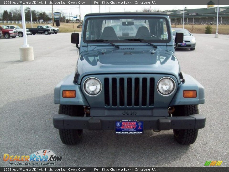 1998 Jeep Wrangler SE 4x4 Bright Jade Satin Glow / Gray Photo #15