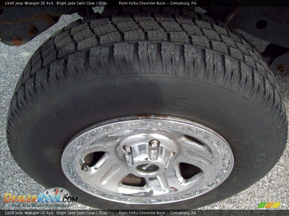 1998 Jeep Wrangler SE 4x4 Bright Jade Satin Glow / Gray Photo #16