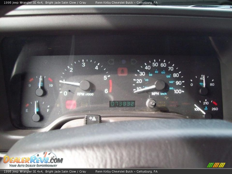 1998 Jeep Wrangler SE 4x4 Bright Jade Satin Glow / Gray Photo #18