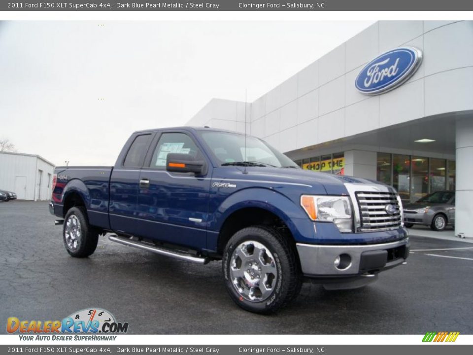 Dark Blue Pearl Metallic 2011 Ford F150 XLT SuperCab 4x4 Photo #1