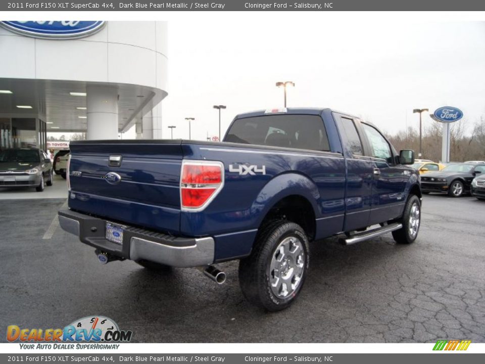 Dark Blue Pearl Metallic 2011 Ford F150 XLT SuperCab 4x4 Photo #3