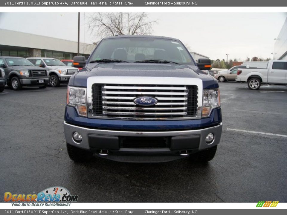 Dark Blue Pearl Metallic 2011 Ford F150 XLT SuperCab 4x4 Photo #7