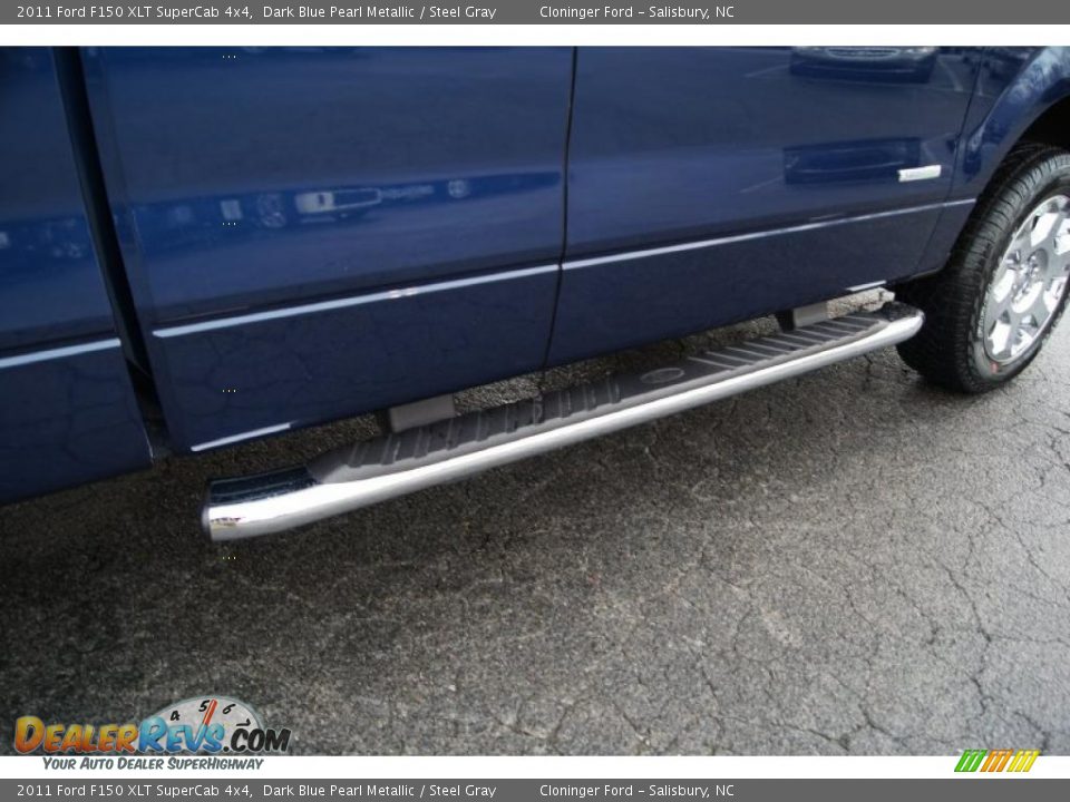 2011 Ford F150 XLT SuperCab 4x4 Dark Blue Pearl Metallic / Steel Gray Photo #17