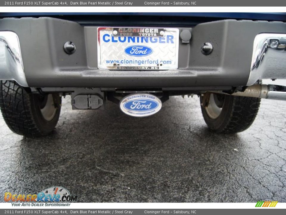 2011 Ford F150 XLT SuperCab 4x4 Dark Blue Pearl Metallic / Steel Gray Photo #20