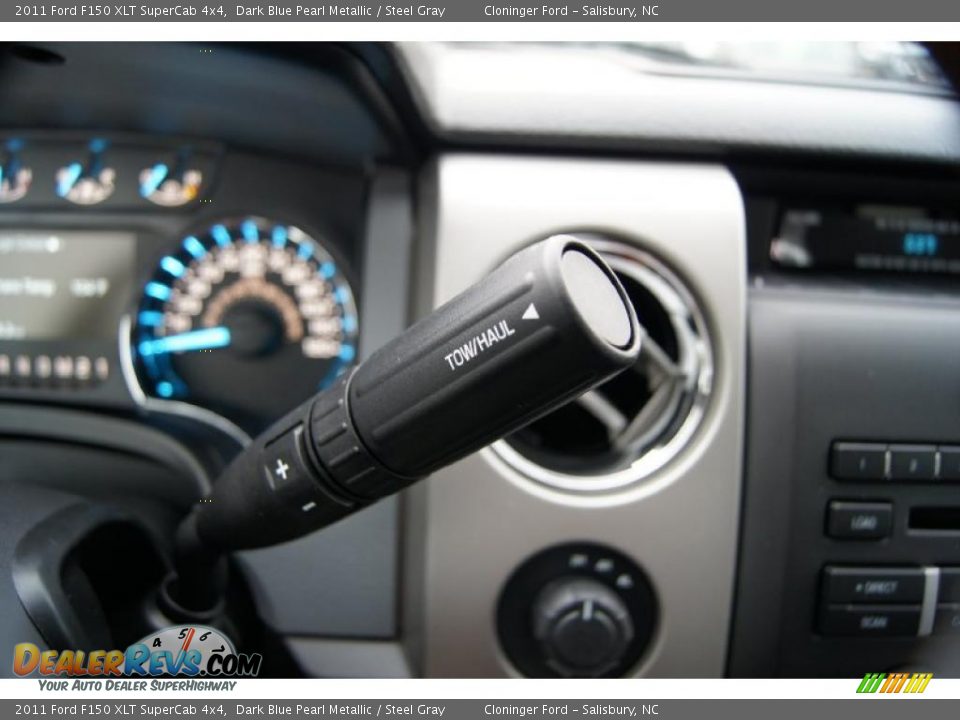 2011 Ford F150 XLT SuperCab 4x4 Dark Blue Pearl Metallic / Steel Gray Photo #25