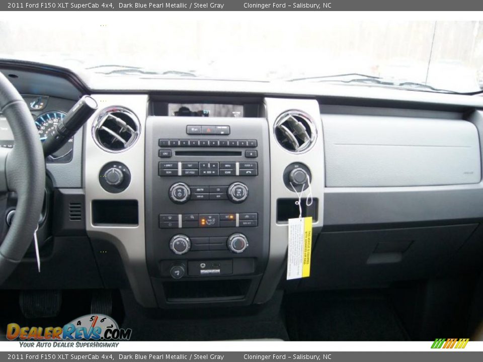 2011 Ford F150 XLT SuperCab 4x4 Dark Blue Pearl Metallic / Steel Gray Photo #33