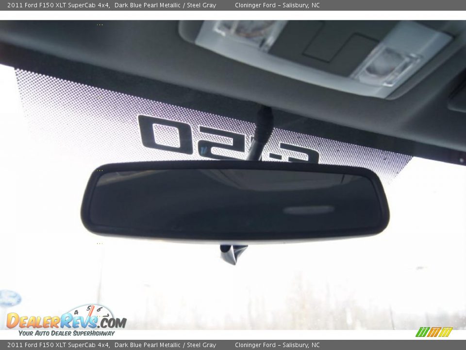 2011 Ford F150 XLT SuperCab 4x4 Dark Blue Pearl Metallic / Steel Gray Photo #34