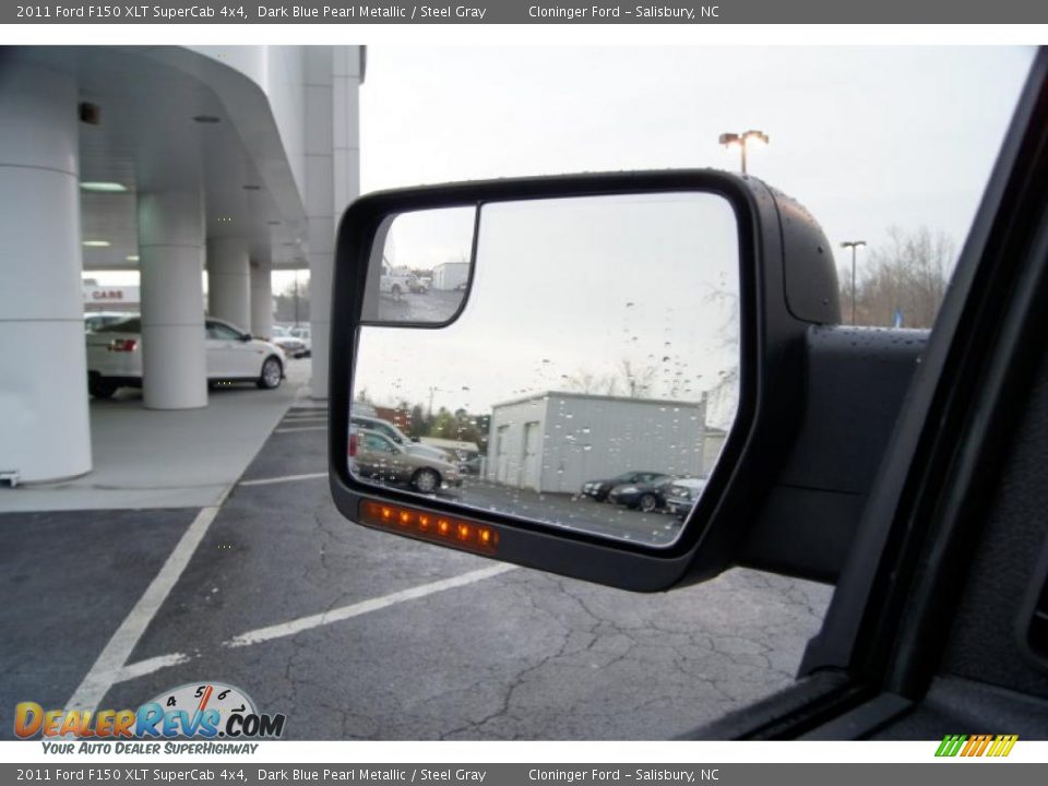 2011 Ford F150 XLT SuperCab 4x4 Dark Blue Pearl Metallic / Steel Gray Photo #36
