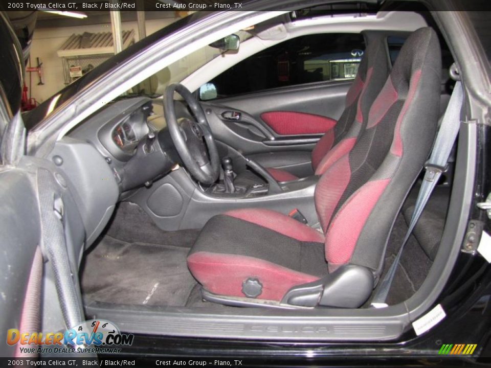 Black Red Interior 2003 Toyota Celica Gt Photo 9
