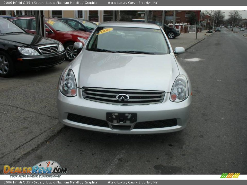 2006 Infiniti G 35 x Sedan Liquid Platinum Metallic / Graphite Photo #2