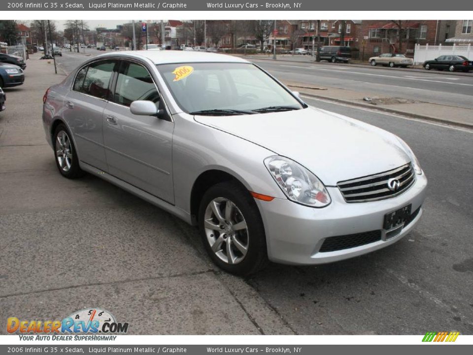 2006 Infiniti G 35 x Sedan Liquid Platinum Metallic / Graphite Photo #3