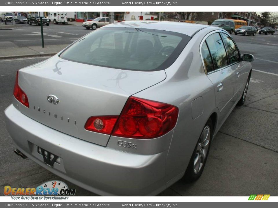 2006 Infiniti G 35 x Sedan Liquid Platinum Metallic / Graphite Photo #5