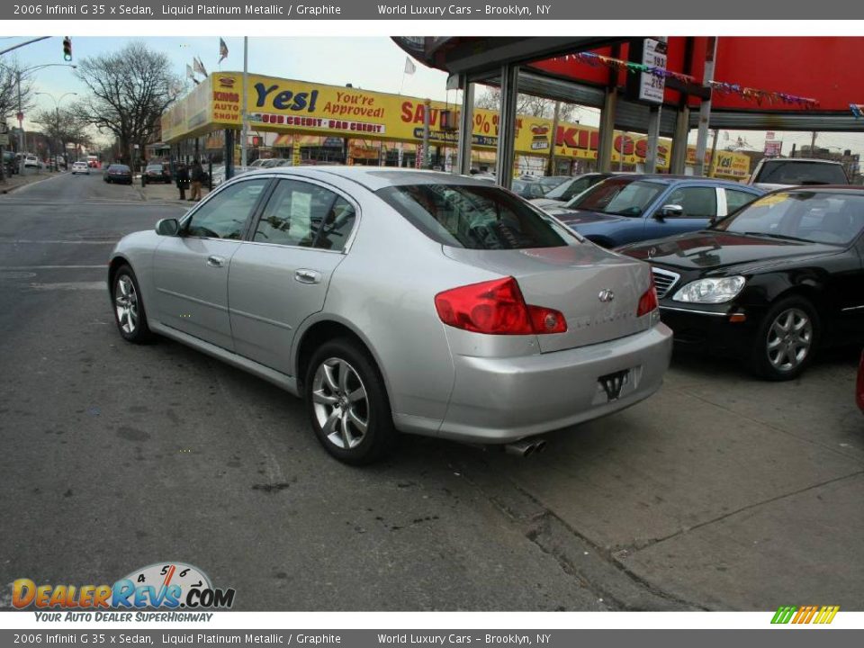 2006 Infiniti G 35 x Sedan Liquid Platinum Metallic / Graphite Photo #6