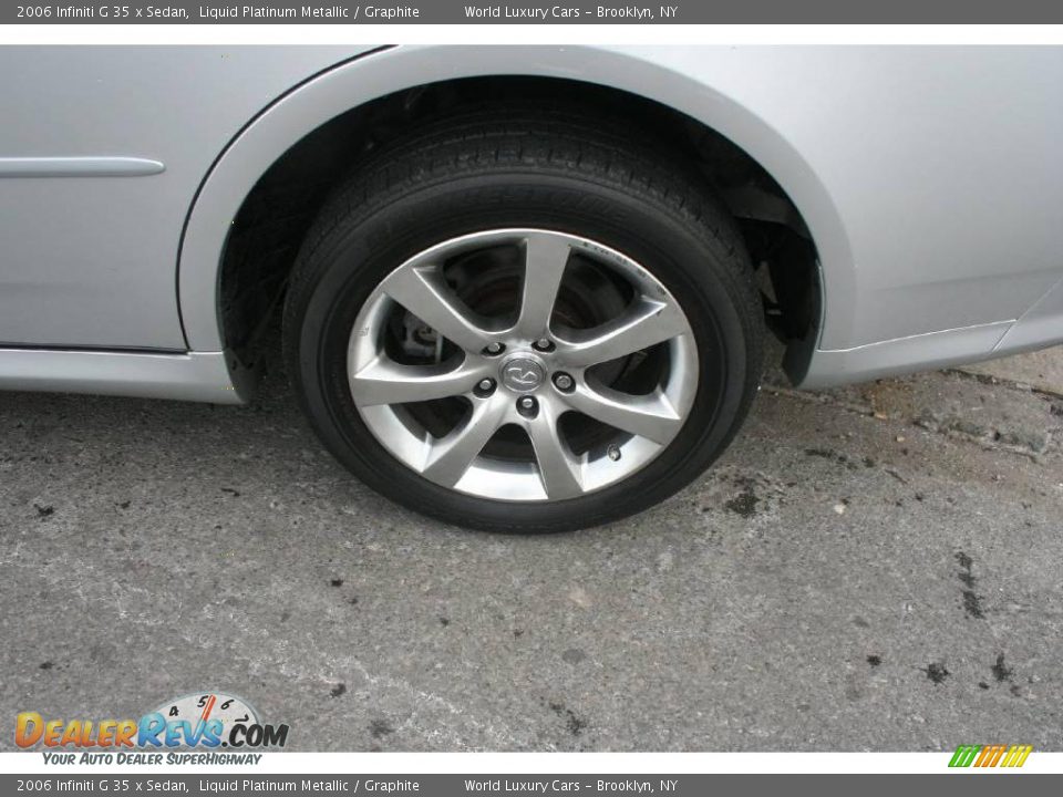 2006 Infiniti G 35 x Sedan Liquid Platinum Metallic / Graphite Photo #7