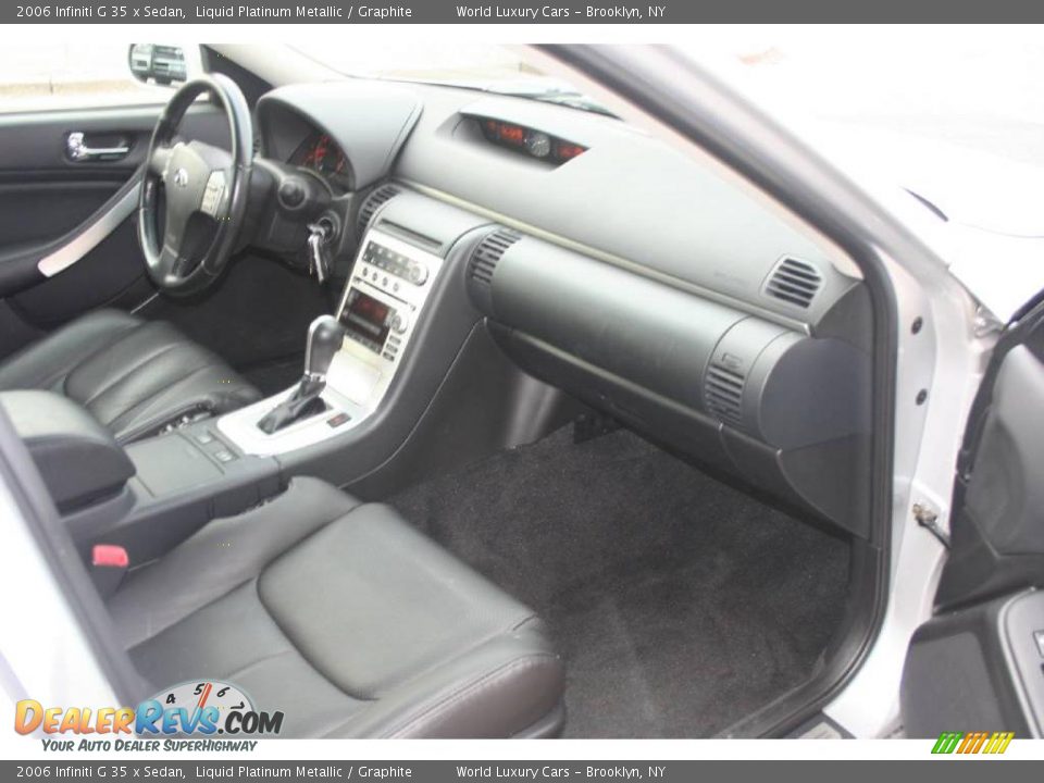 2006 Infiniti G 35 x Sedan Liquid Platinum Metallic / Graphite Photo #15